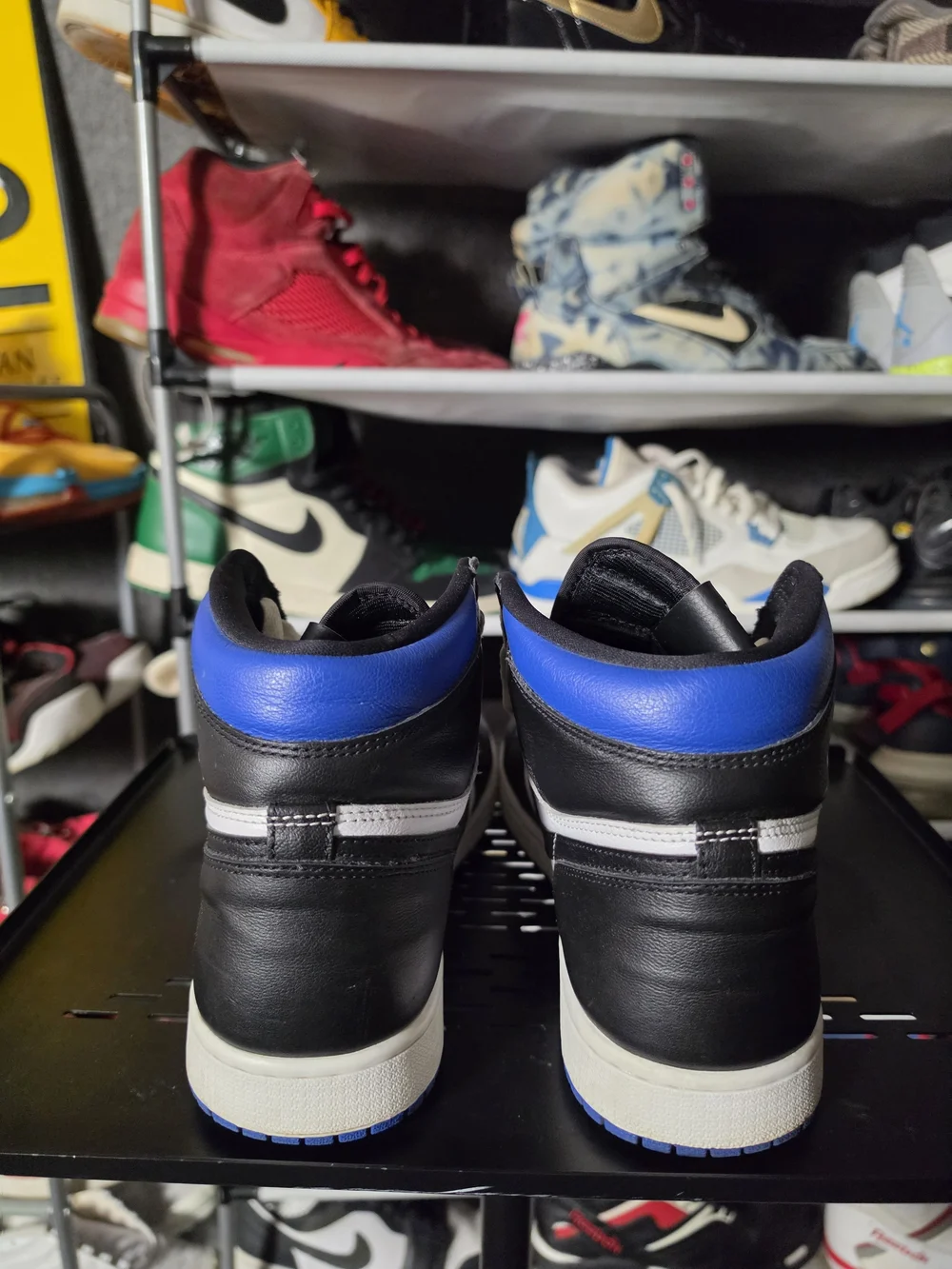 🔥 Nike Air Jordan 1 High - Black/White/Royal Blue Men Size 10